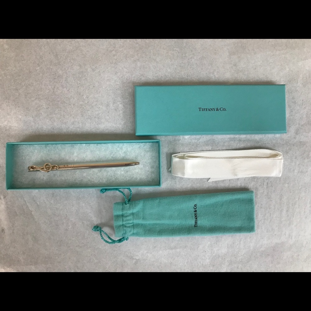 Tiffany & Co Sterling Silver Treble Clef Pen